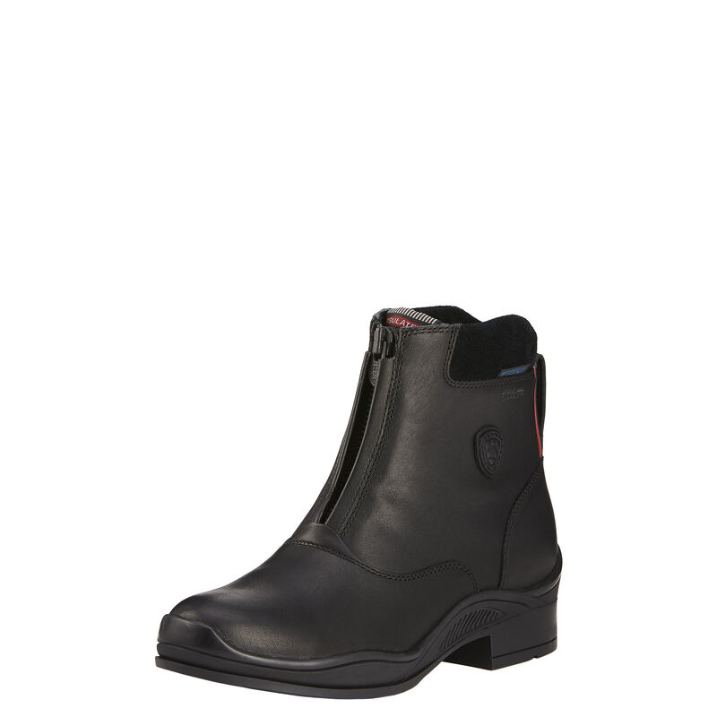 Ariat Extreme Zip Paddock Waterproof Insulated - Naisten Mustat Ratsastussaappaat ( GUKVEL-567 )